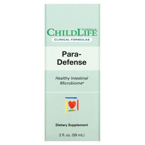 Childlife Clinicals, Para-Defense, для здоровья микробиома кишечника, 59 мл (2 жидк. унции)