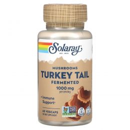 Solaray, Organically Grown Fermented Turkey Tail, 60 Veggie Caps