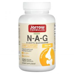 Jarrow Formulas, N-A-G (N-ацетилглюкозамин), 700 мг, 120 растительных капсул