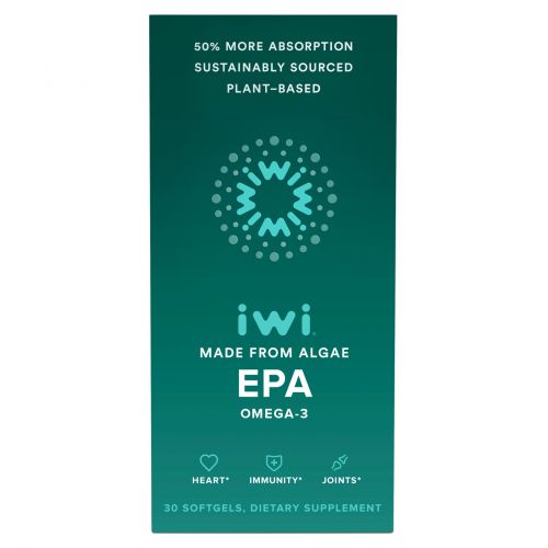 iWi, Omega-3 EPA, Algae-Based, 30 Softgels