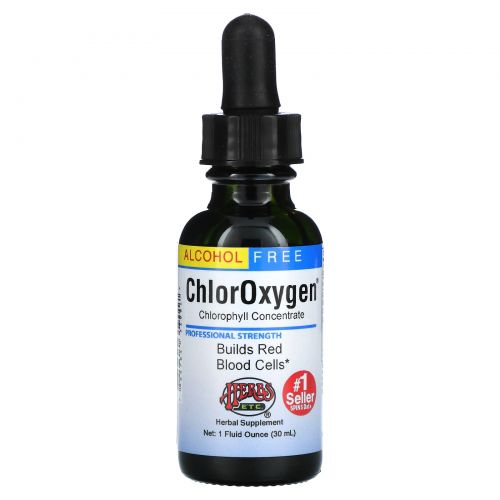 Herbs Etc., ChlorOxygen, концентрат хлорофилла без алкоголя, 1 жидкая унция (29,6 мл)