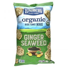 Lundberg, Organic Rice Cake Minis, Ginger Seaweed, 5 oz (142 g)