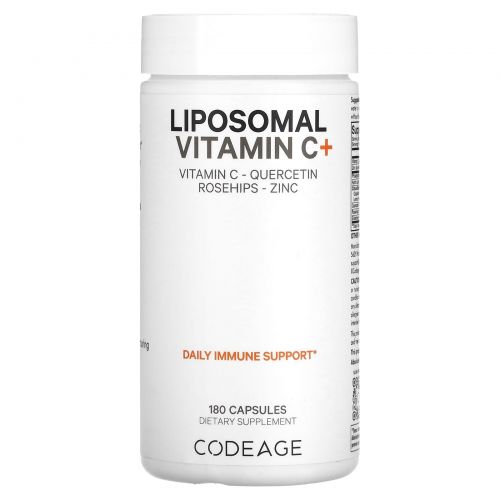 CodeAge, Vitamins, Liposomal Vitamin C+, 180 Capsules