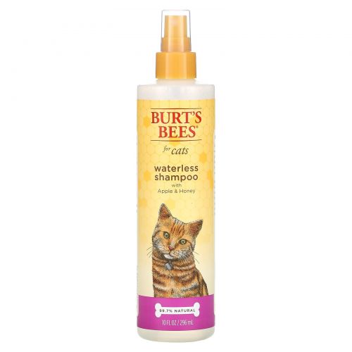 Burt's Bees, Waterless Shampoo for Cats, Apple & Honey, 10 fl oz (296 ml)