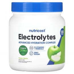 Nutricost, электролиты, со вкусом зеленого яблока, 684 г (24,4 унции)