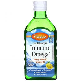 Carlson Labs, Immune Omega, Natural Lemon, 8.4 fl oz (250 ml)