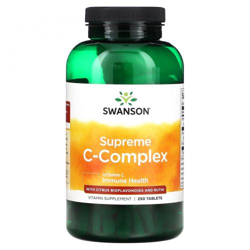 Swanson, Supreme C-Complex с цитрусовыми биофлавоноидами и рутином, 250 таблеток