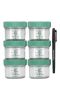 Sage Spoonfuls, Glass Baby Food Storage Jars, 6 Pack, 4 oz Each