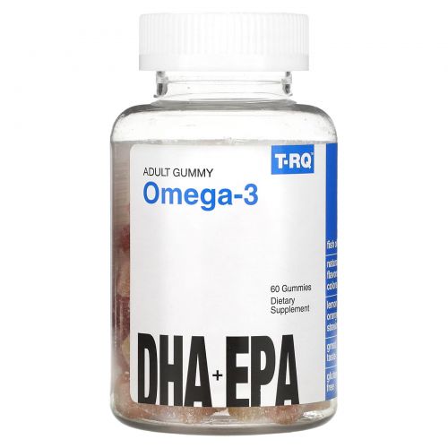 T.RQ, Omega-3, DHA + EPA, Lemon, Orange, Strawberry, 60 Gummies