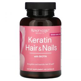 Reserveage Nutrition, Кератин для волос и ногтей с биотином, 60 капсул