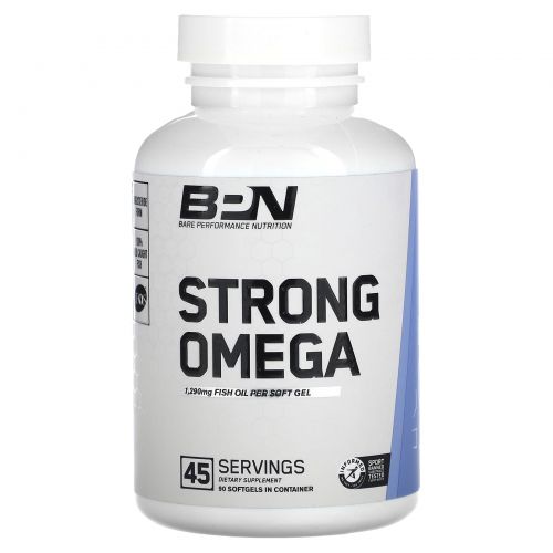 Bare Performance Nutrition, Strong Omega, 1290 мг, 90 капсул