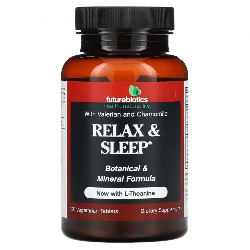 ФьючерБайотикс, Relax & Sleep, для отдыха и сна,120 вегетарианских таблеток