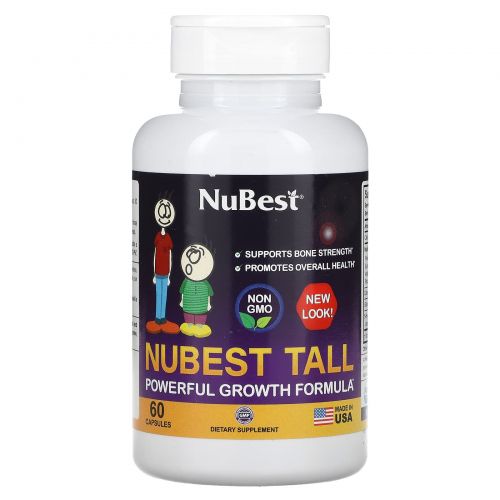NuBest, Tall, эффективное средство для роста, 60 капсул