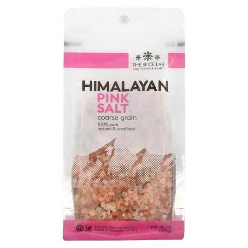 The Spice Lab, Pure Himalayan Pink Salt, Coarse , 16 oz