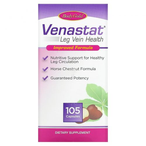 BodyGold, Venastat Leg Vein Health, 105 Capsules