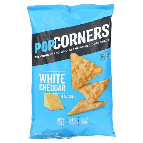 PopCorners, Чипсы, белый чеддер, 198,4 г (7 унций)