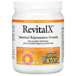 Natural Factors, RevitalX, Intestinal Rejuvenation Formula Drink Mix, 1 lb (454 g)