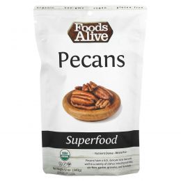 Foods Alive, Superfood, орехи пекан, 340 г (12 унций)