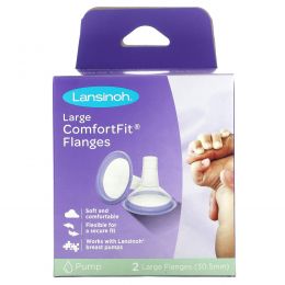 Lansinoh, Фланцы ComfortFit, большие, 2 больших фланца (30,5 мм) каждый