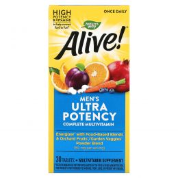 Nature's Way, Alive! Men's Ultra Potency Complete Multivitamin, 30 Tablets