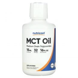 Nutricost, масло MCT, без добавок, 473 мл (16 жидк. унций)
