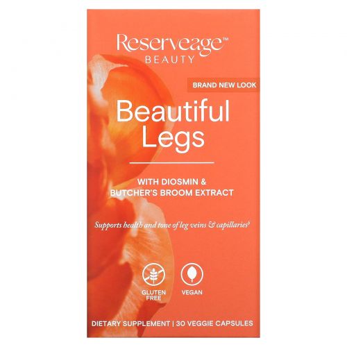 ReserveAge Nutrition, Beautiful Legs, улучшенный комплекс с диосмином, 30 вегетарианских капсул