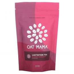 Oat Mama, Lactation Tea, голубика и гранат, без кофеина, 14 чайных пакетиков, 32 г