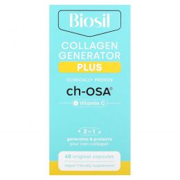 BioSil, Collagen Generator Plus, 60 оригинальных капсул