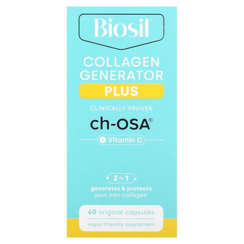 BioSil, Collagen Generator Plus, 60 оригинальных капсул