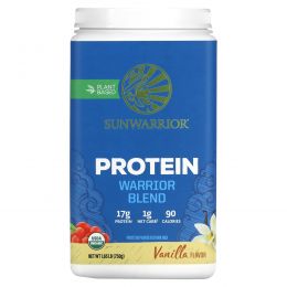 Sunwarrior, Warrior Blend, Plant-Based Organic Protein, Vanilla , 1.65 lb (750 g)