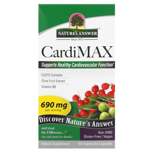 Nature's Answer, CardiMax, 60 вегетарианских капсул