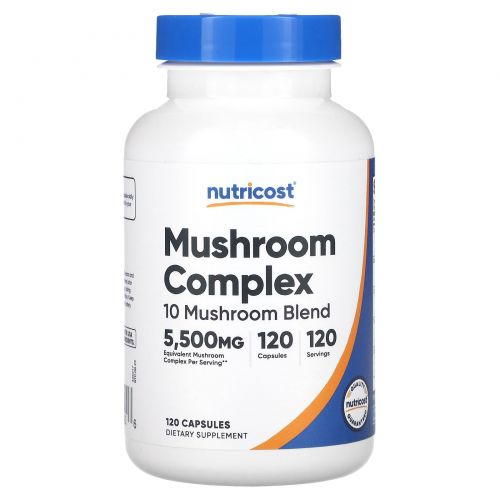 Nutricost, комплекс грибов, 5500 мг, 120 капсул