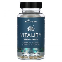 Eu Natural, Vitality Ashwagandha, 60 вегетарианских капсул