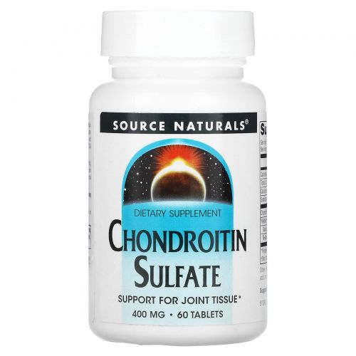 Source Naturals, Chondroitin Sulfate, 400 мг, 60 таблеток