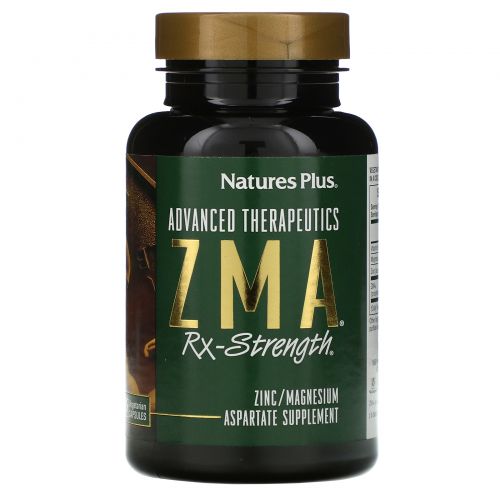 Nature's Plus, Advanced Therapeutics, Цинк Магний для силы, 90 капсул