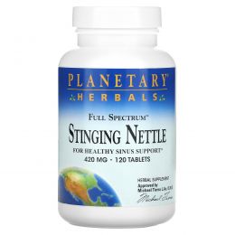 Planetary Herbals, Freeze-Dried Stinging Nettles, 420 mg, 120 Tablets