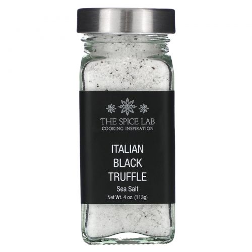 The Spice Lab, Italian Black Truffle Sea Salt, 4 oz (113 g)