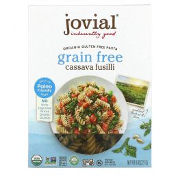 Jovial, 100% Organic & Gluten Free Pasta, Grain Free Cassava Fusilli, 8 oz (227 g)