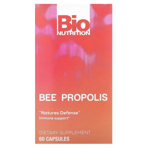 Bio Nutrition, Пчелиный прополис, 60 кальпсул