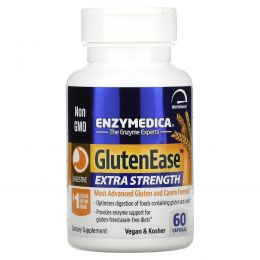 Enzymedica, GlutenEase 2X с активным ферментом DPP-IV, 60 капсул