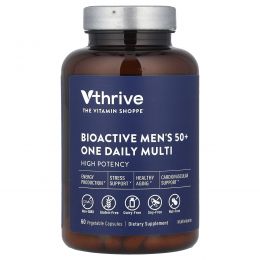 Vthrive, Bioactive Men's 50+ One Daily Multi, 60 растительных капсул