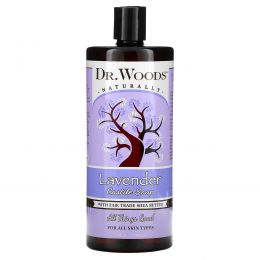 Dr. Woods, Shea Vision,  Успокаивающее кастильское мыло с лавандой, 32 жидких унций (946 мл)