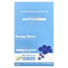 Bonk Breaker, Energy Chews, Blue Razz Berry, 10 пакетиков по 40 г (1,41 унции)