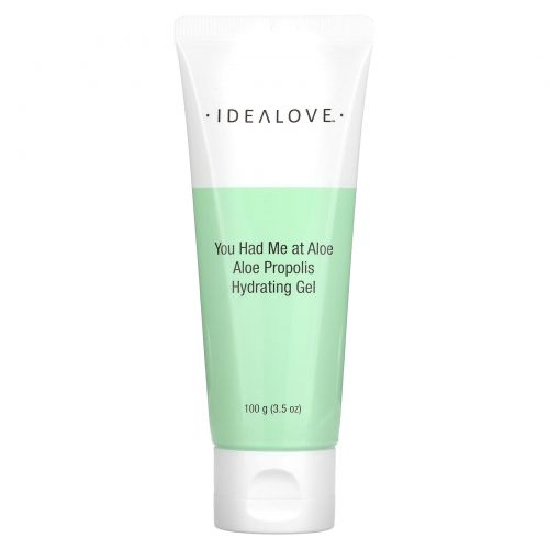 Idealove, You had me at Aloe, увлажняющий гель с алоэ и прополисом, 100 г (3,5 унции)