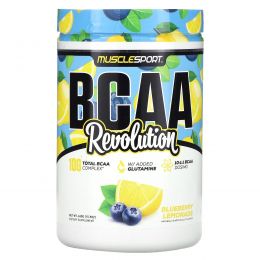 MuscleSport, BCAA, Revolution, черничный лимонад, 450 г (15,9 унции)