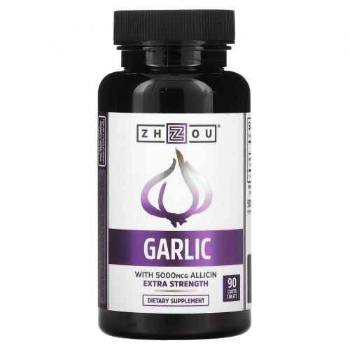 Zhou Nutrition, Garlic Extra Strength, 90 Coated Tables