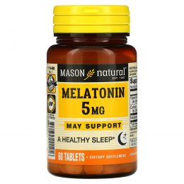 Mason Natural, Melatonin, 5 mg , 60 Tablets