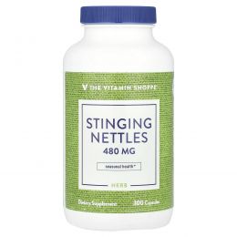 The Vitamin Shoppe, Крапива двудомная, 480 мг, 300 капсул