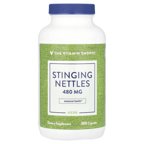 The Vitamin Shoppe, Крапива двудомная, 480 мг, 300 капсул
