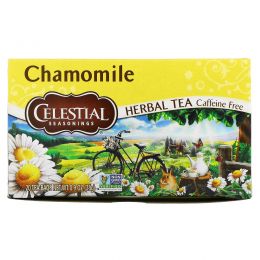 Celestial Seasonings, Травяной чай, без кофеина, ромашка, 20 чайных пакетиков, 0,9 унций (25 г)